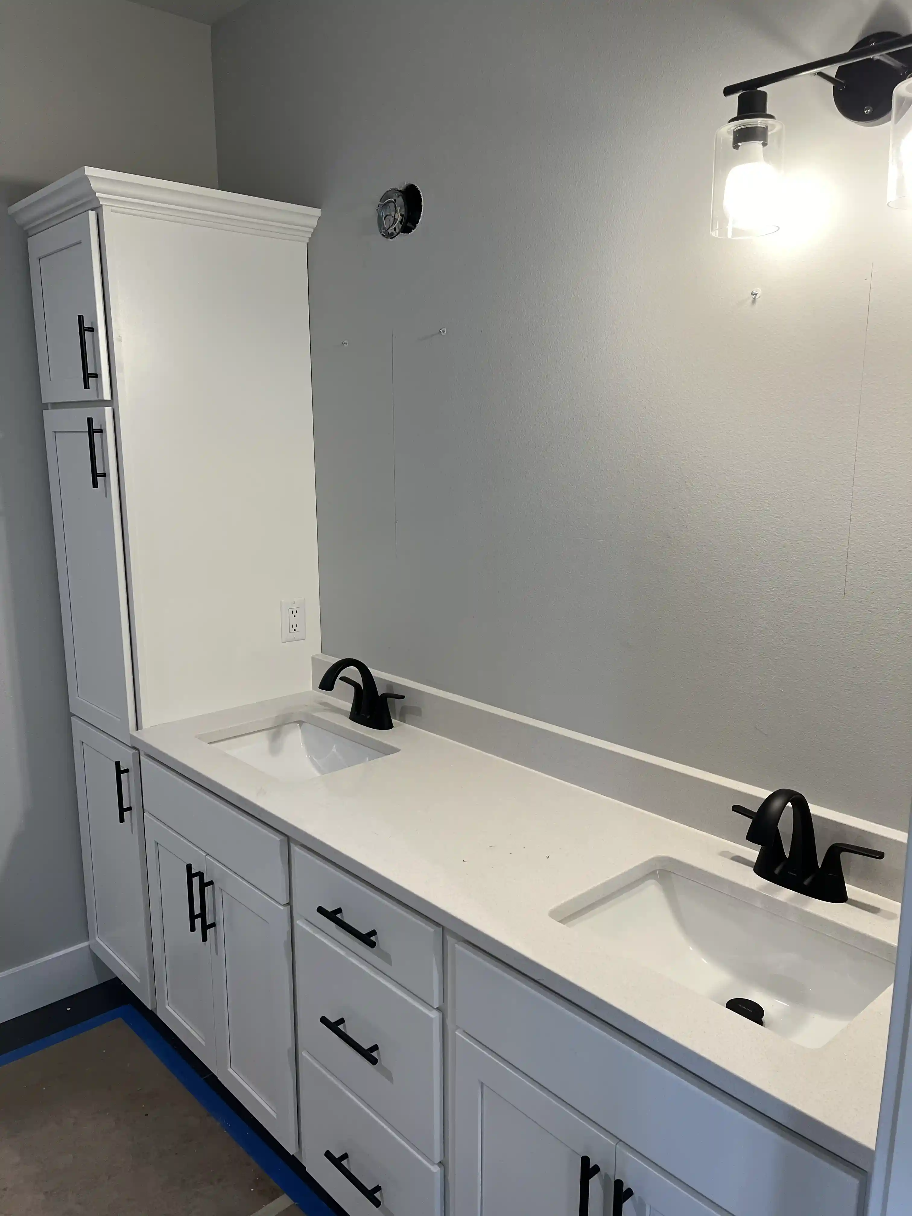 Cabinet Installation work example 8